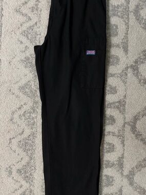 Men's Black Srub Pants with Side Utility Pocket